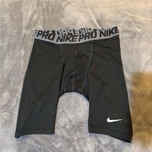 Nike Pro Gray and Black Athletic Shorts